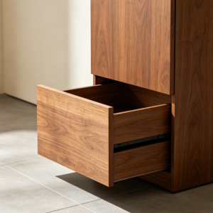 Slim Tall Shoe Cabinet with Flip Drawers