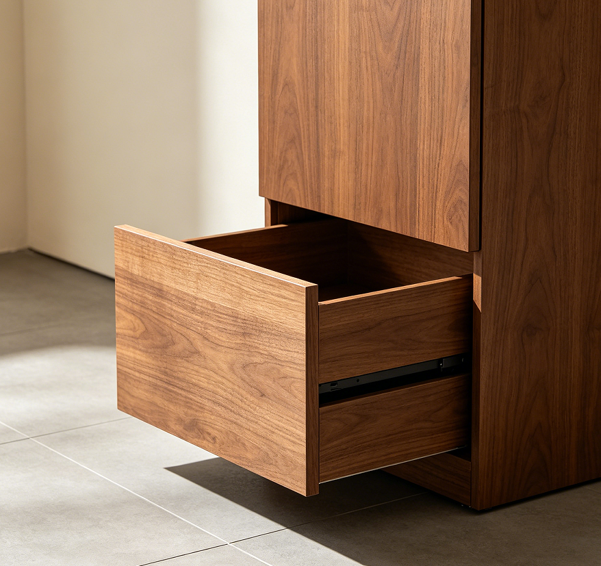 Slim Tall Shoe Cabinet with Flip Drawers